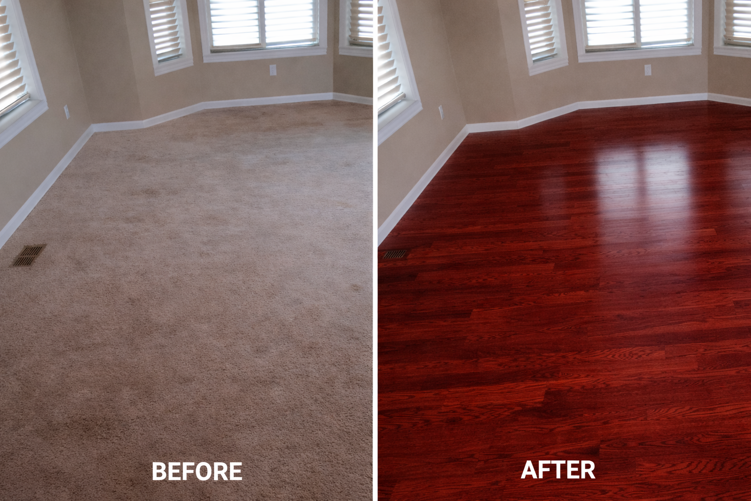 1 x cherry, 1x red mahogany satin finish