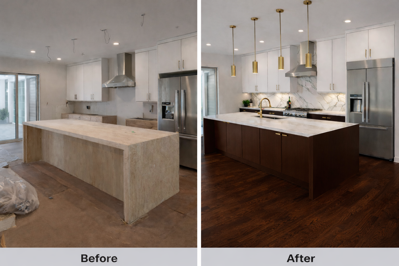 Luxury site-finished wood floors after refinishing project in Boulder CO