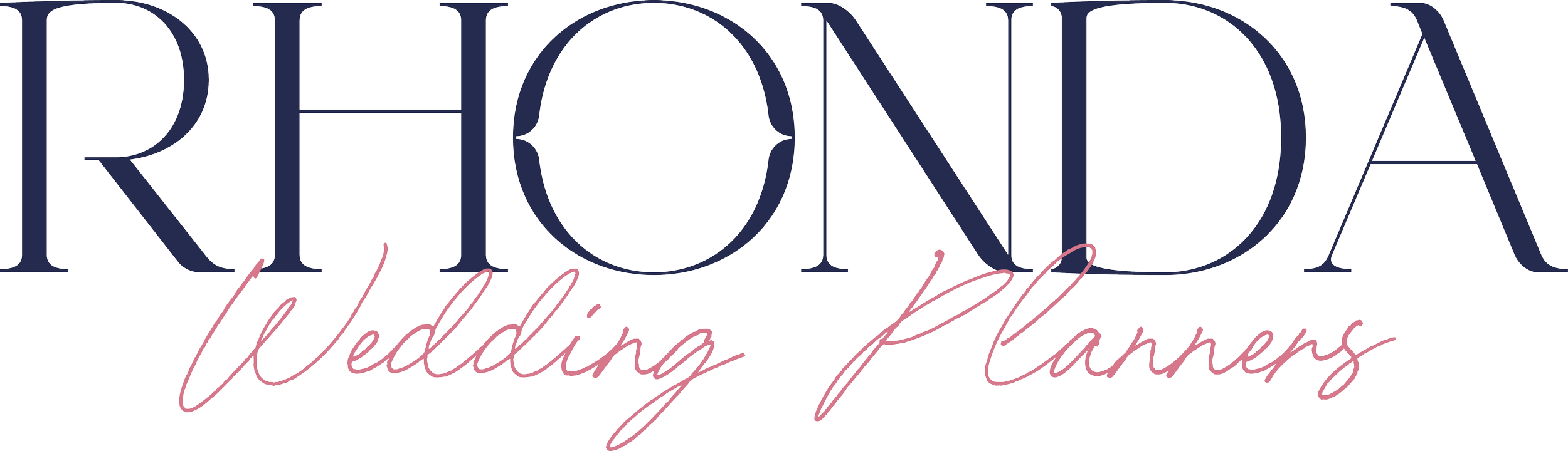 Logo for Rhonda Wedding Planners with the company name written in stylized font.