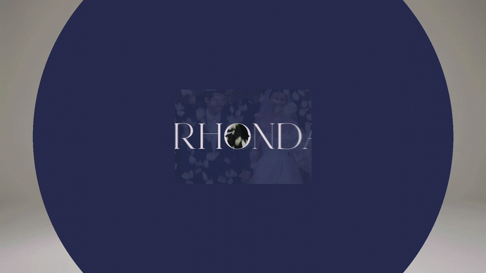 A DVD with the title 'RHONDA' displayed on it.