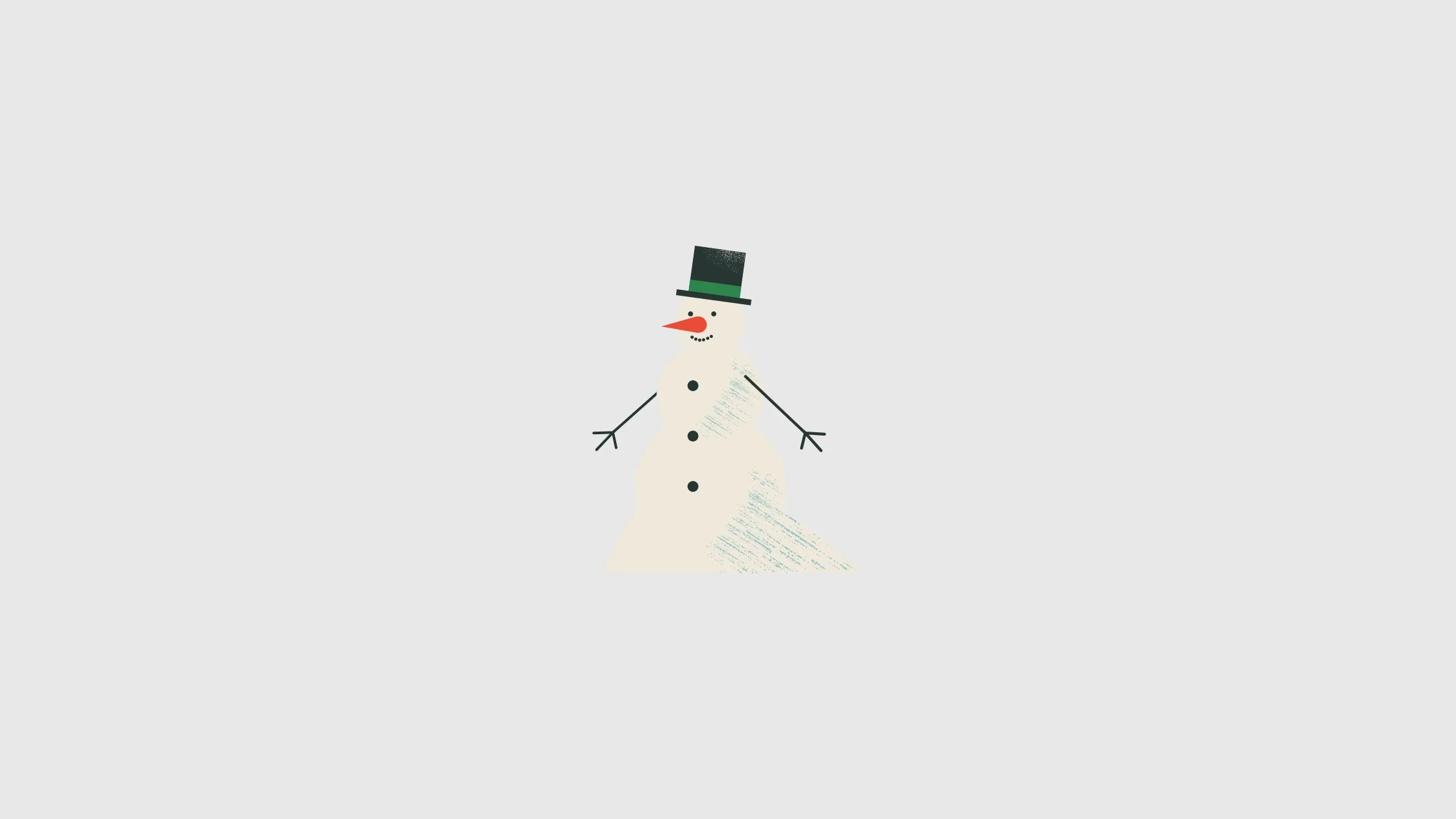 Snowman illustration representing playful, low-pressure holiday communication activities for speech therapy