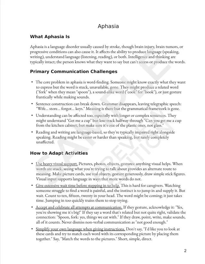 Hidden therapy introduction to aphasia and how to adapt activities