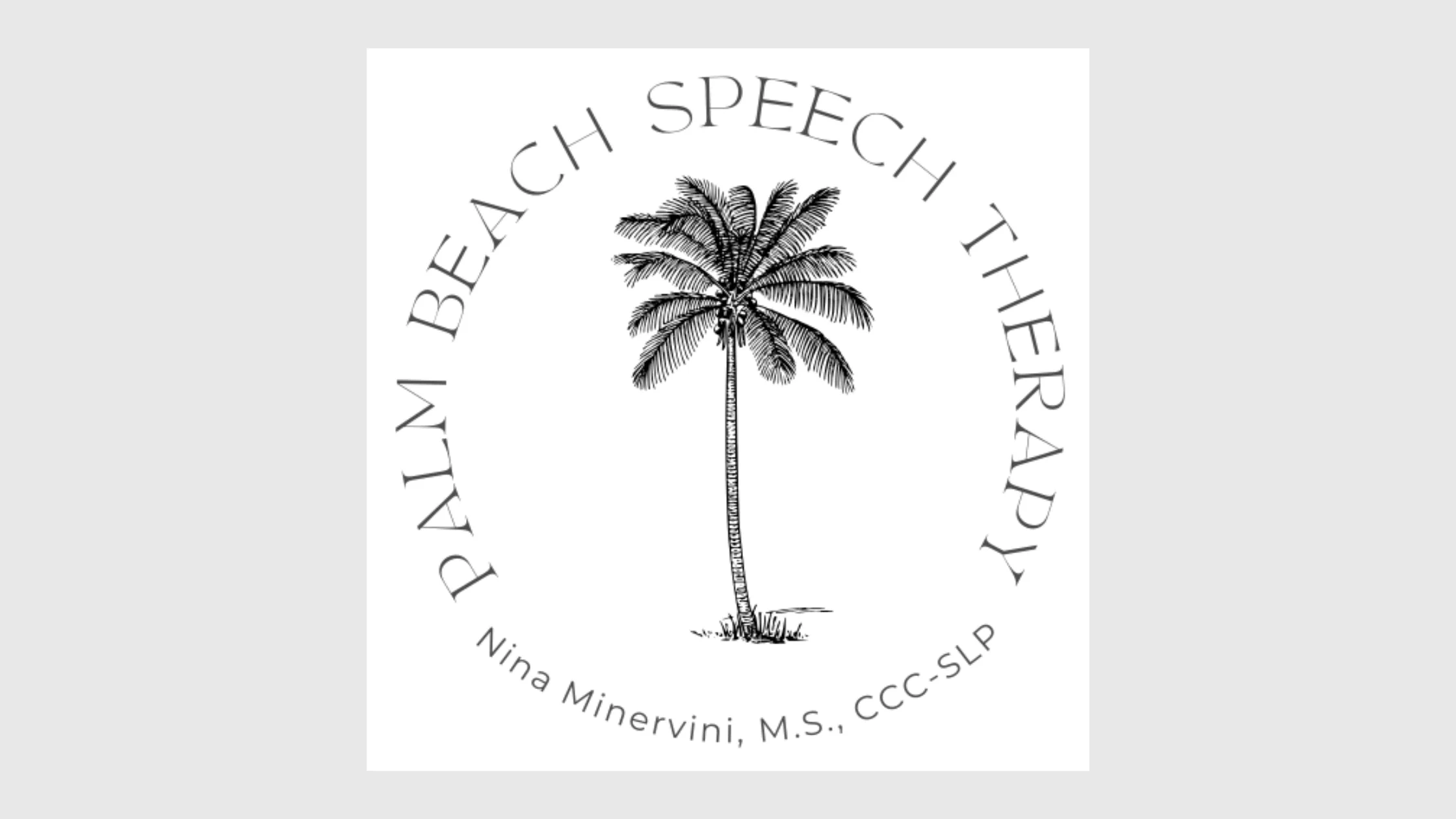 Palm Beach Speech Therapy logo encouraging Delray Beach readers along Atlantic Avenue to schedule dysphagia support and safe-swallowing evaluations.
