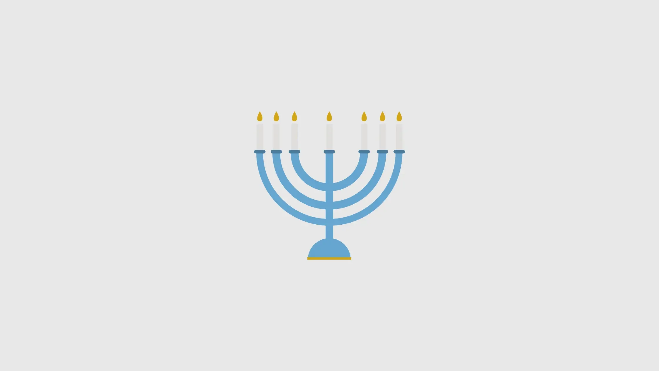 Menorah illustration symbolizing inclusive holiday traditions and family-centered communication during speech therapy activities