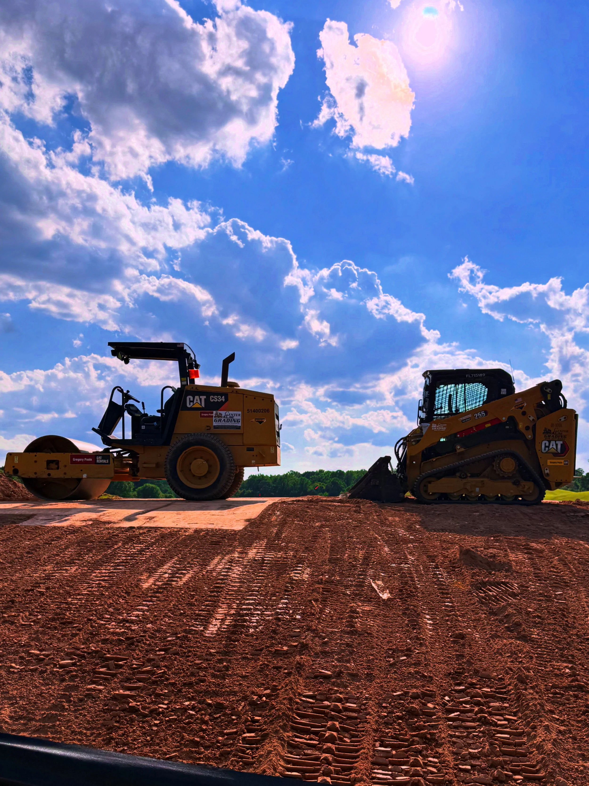 Grading Contractor near Raleigh Wendell Clayton Garner building pad construction earthwork