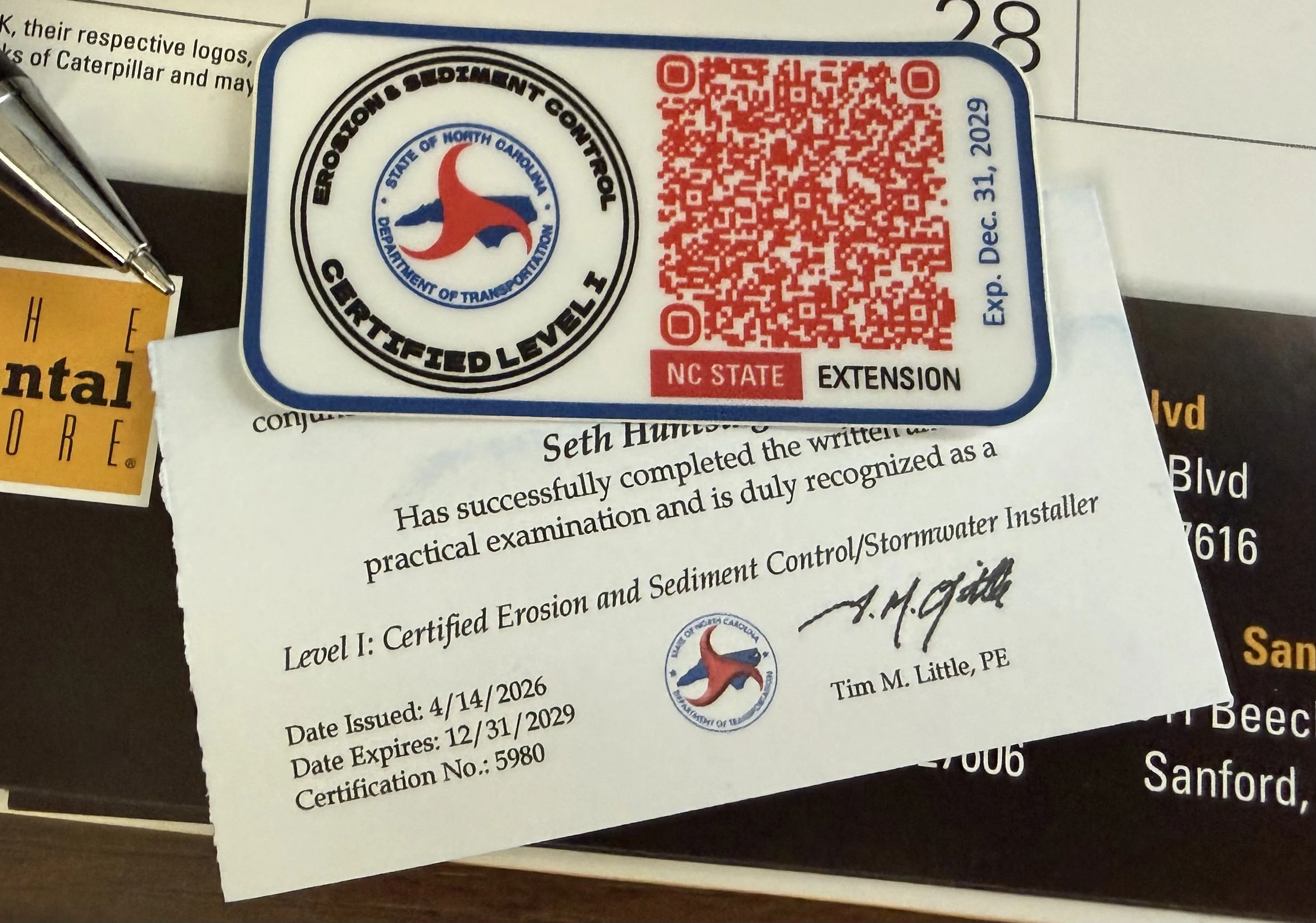 Certified Erosion Control, Sediment Control and Stormwater Installer. Silt Fence Install Louisburg NC. Silt Fence Install Raleigh. Silt Fence Install Wendell. Silt Fence Install Zebulon. Erosion Control Wendell, Zebulon, Raleigh, Durham, Wilson