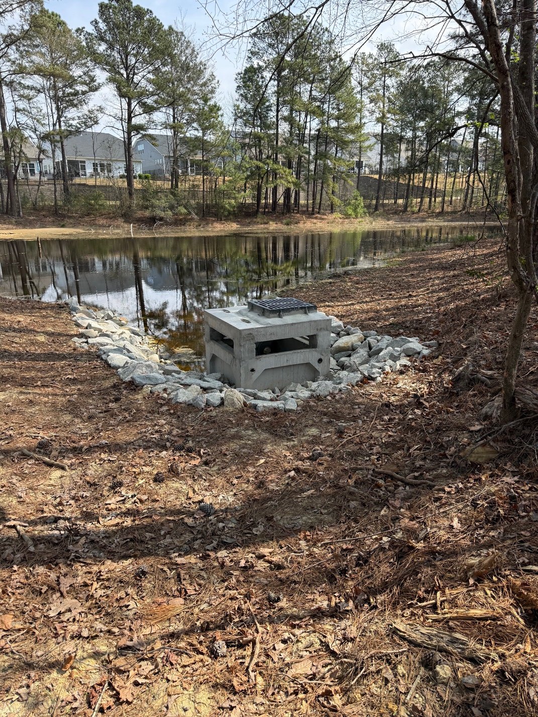 Pond Overflow Structure Install, Catch basin install/replace