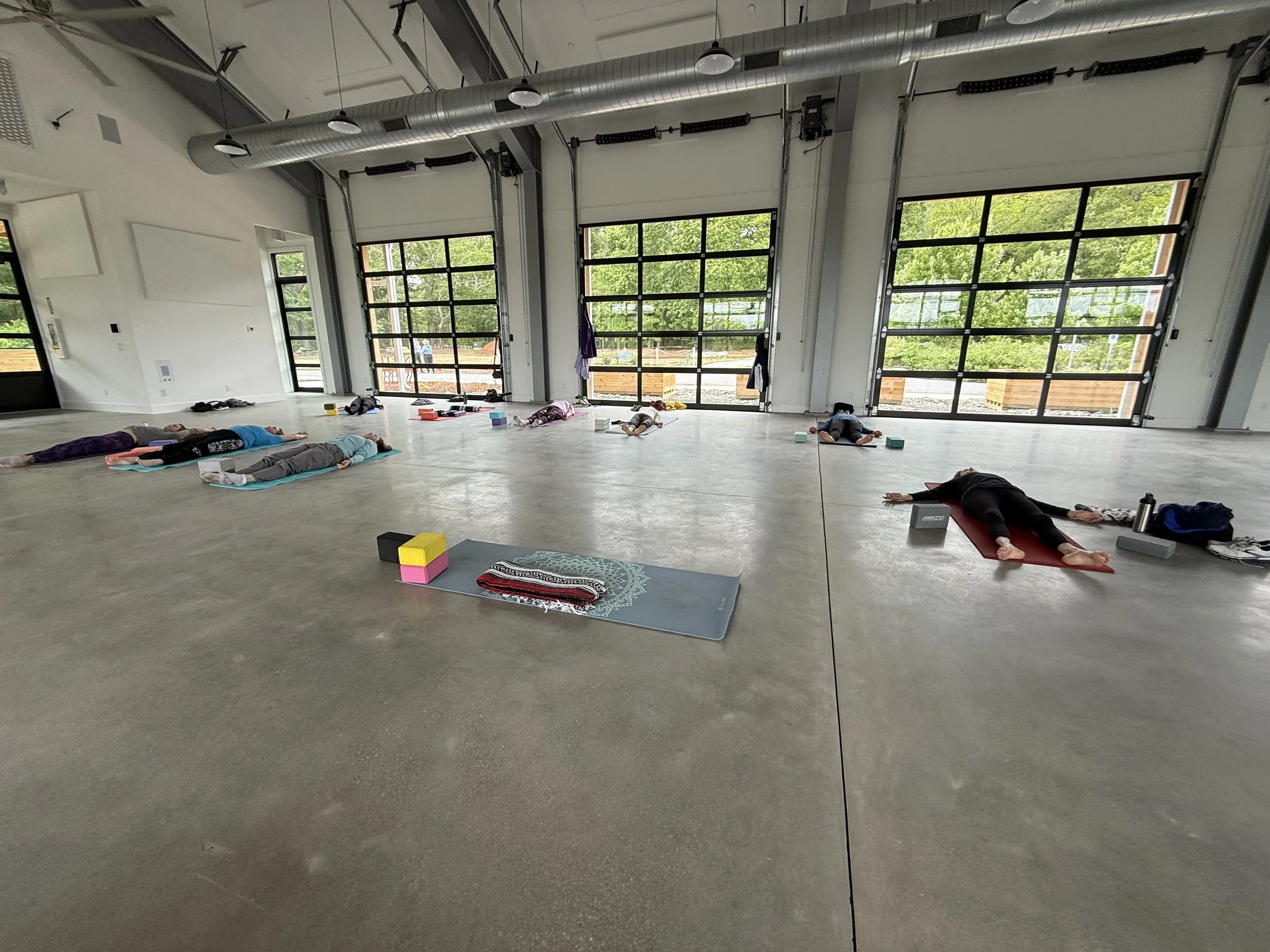 Beautiful savasana poses for these botanical visitors.