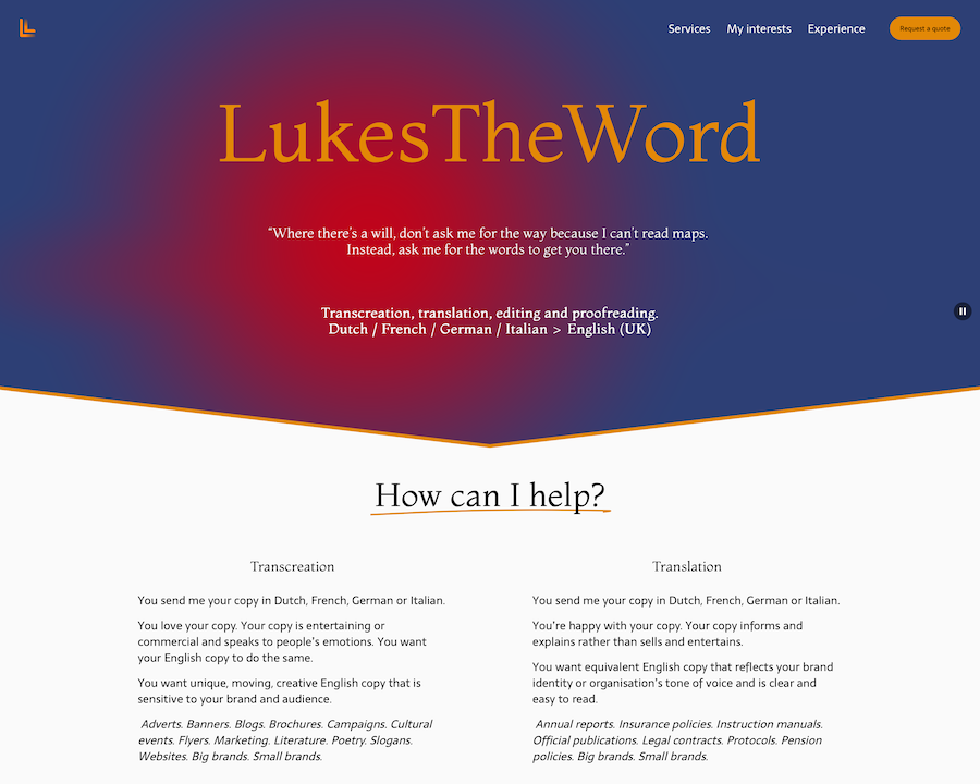 Lukestheword