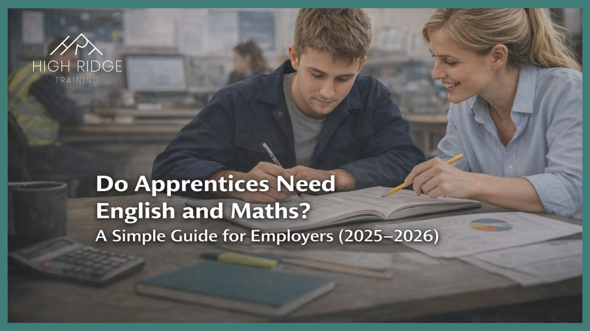 English and Maths Functional Skills requirements table for apprenticeships showing age groups, qualification levels, assessment rules, and completion criteria (2025–2026)