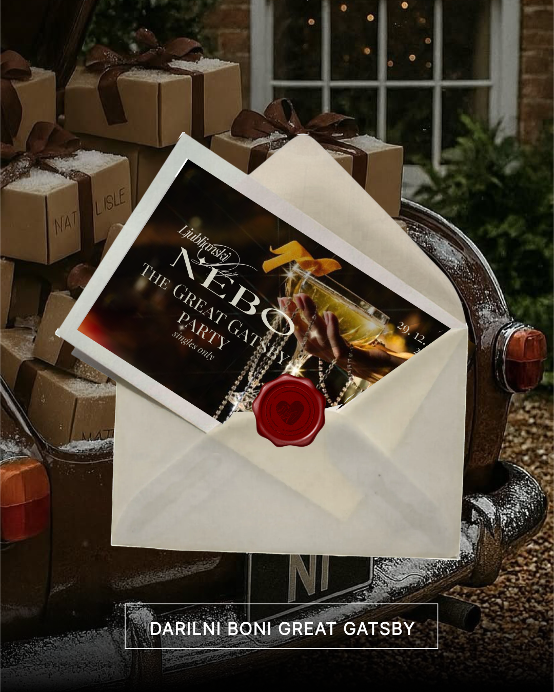 Great Gatsby darilni bon