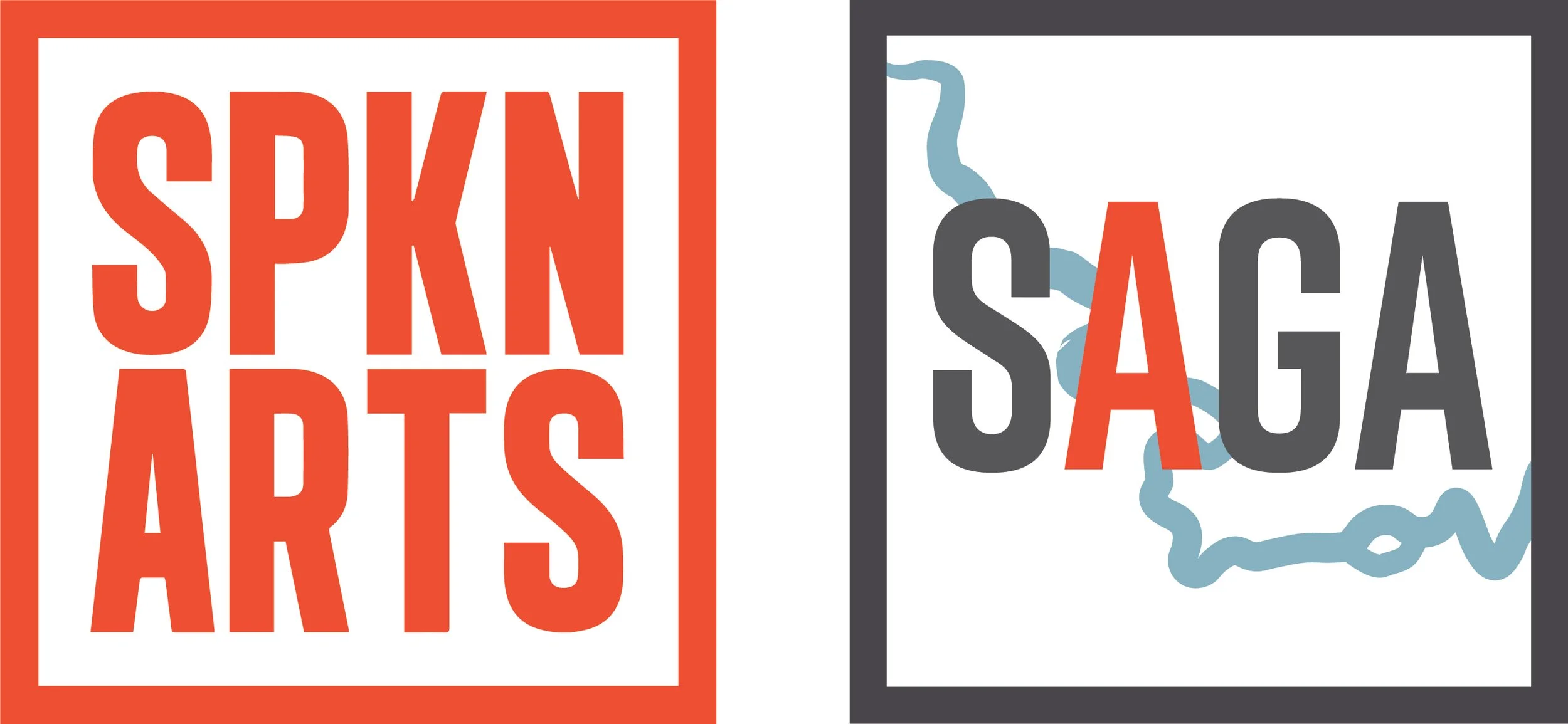 SAGA Spokane Arts Logos