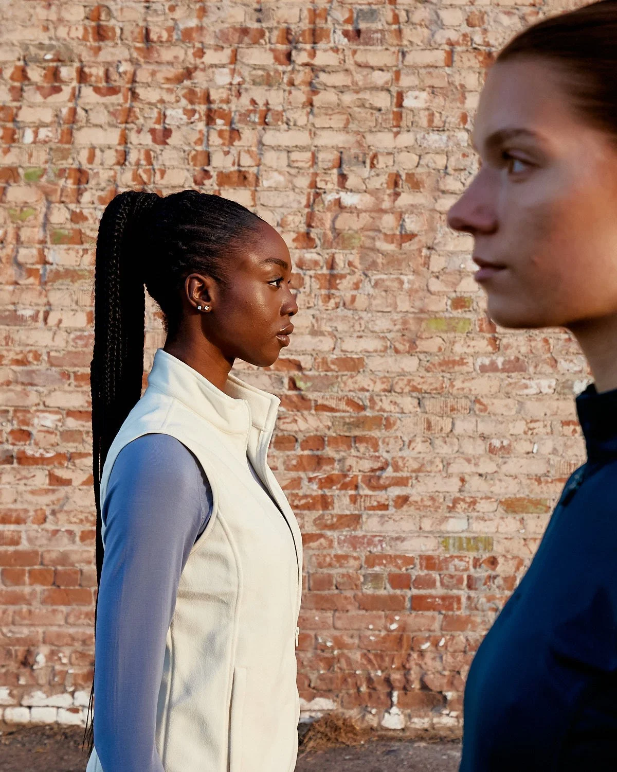 Athletes posed facing each other in Phoenix, Arizona