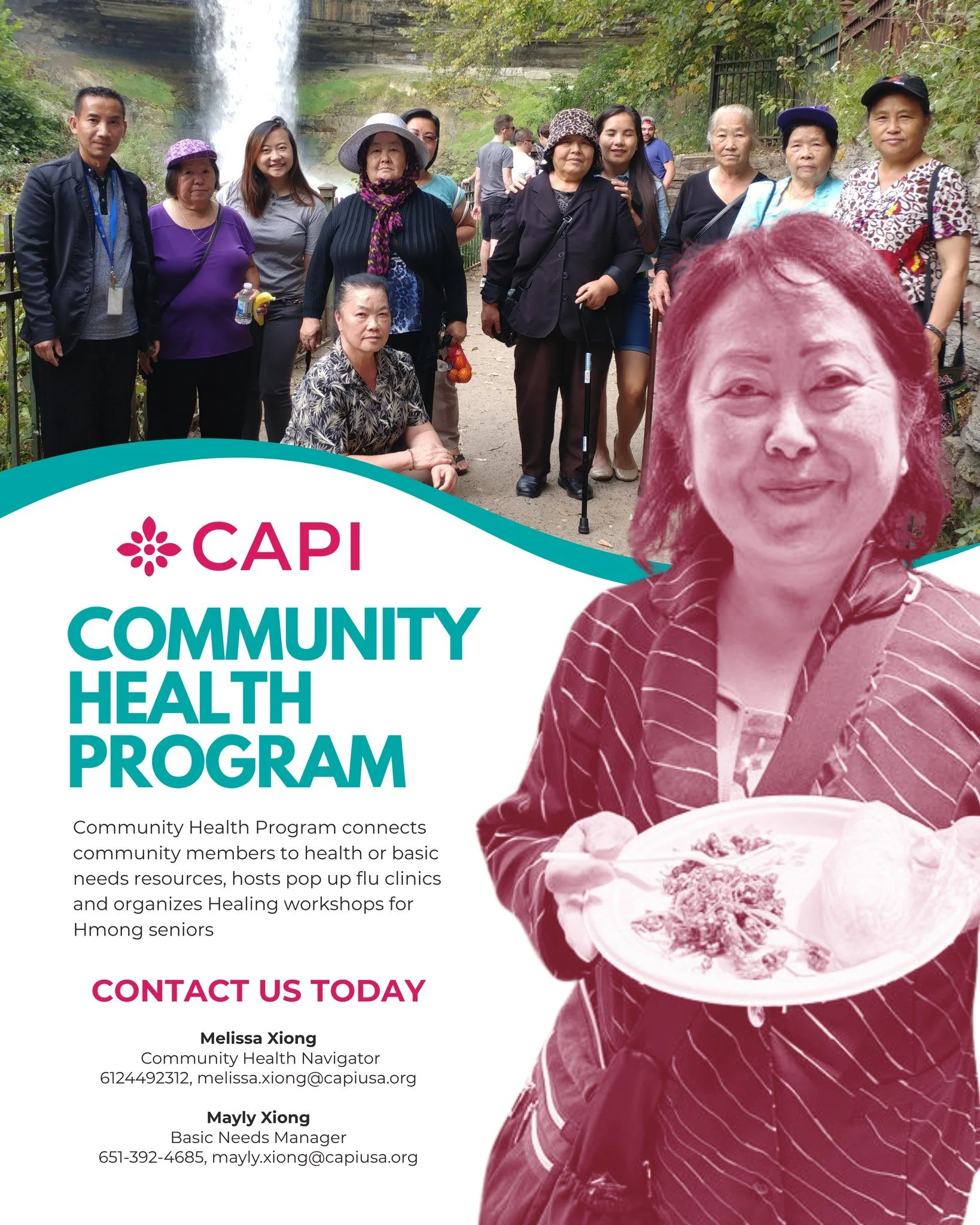 Check out CAPI's Community Health Program!

Dedicated to connecting community members to health or basic needs resources, the program hosts pop-up flu clinics and organizes Healing workshops for Hmong seniors!

Learn more about the program at capiusa