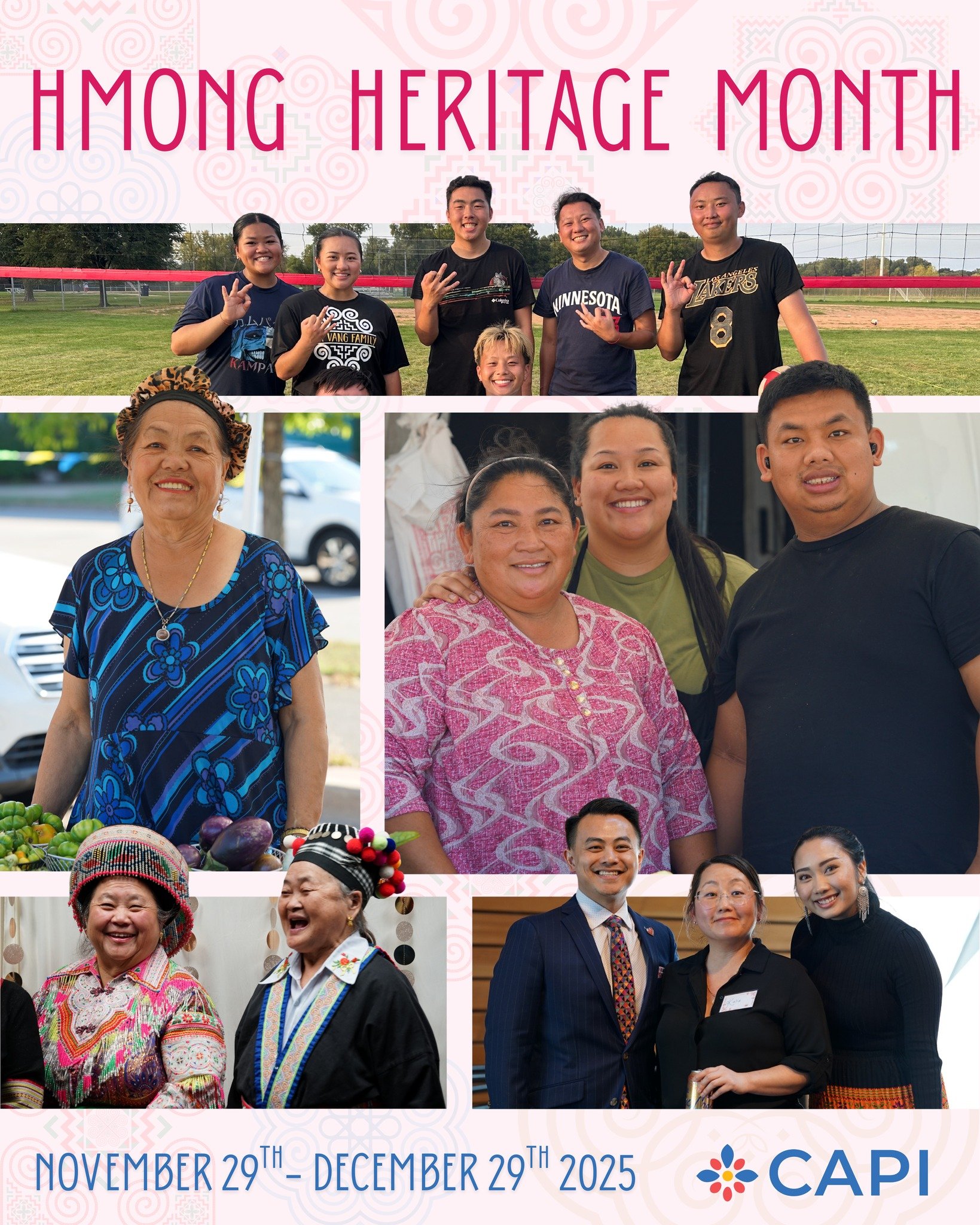 Hmong Heritage Month, Nov 29th-December 29th

CAPI was founded in 1982 as a place of comfort and support for those displaced in the aftermath of the Vietnam War&mdash;particularly members of the Hmong community who made their new homes in Minnesota. 