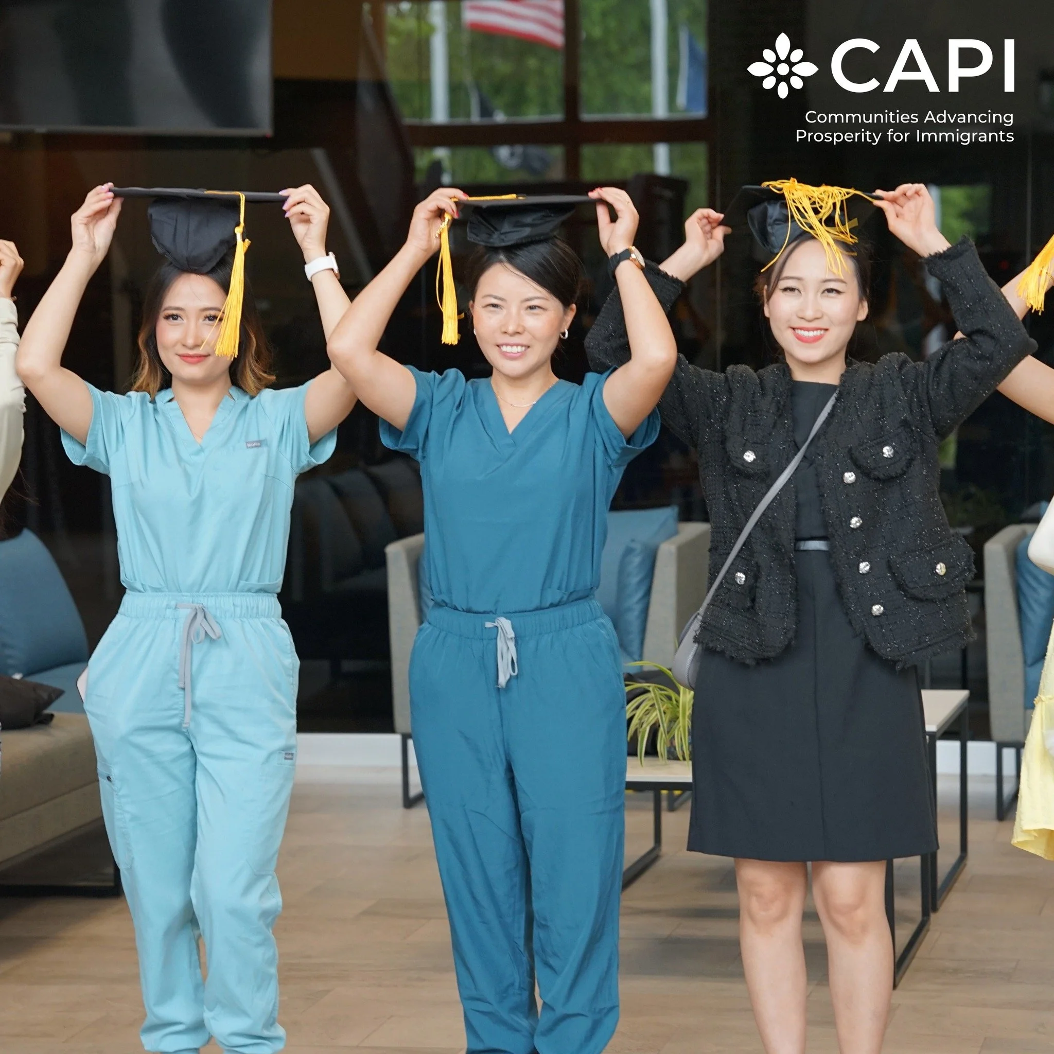 #ThrowbackThursday to one of our Career Pathways' graduations from earlier this year 🎓👀

CAPI's Career Pathways programming helps unemployed and underemployed immigrants and refugees find employment through credentialed training, paired with indivi