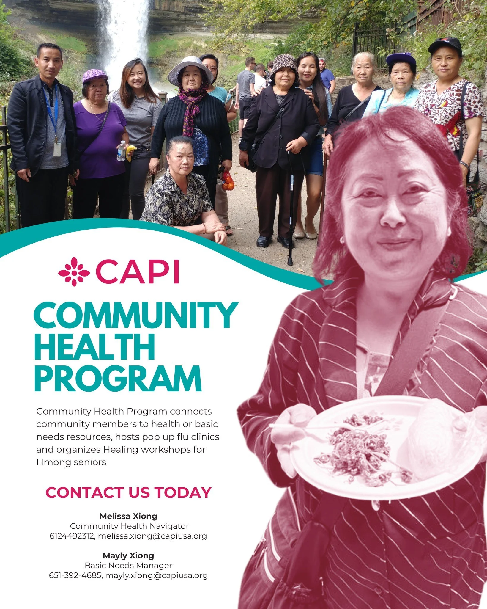 Check out CAPI's Community Health Program!

Dedicated to connecting community members to health or basic needs resources, the program hosts pop-up flu clinics and organizes Healing workshops for Hmong seniors!

Learn more about the program at capiusa
