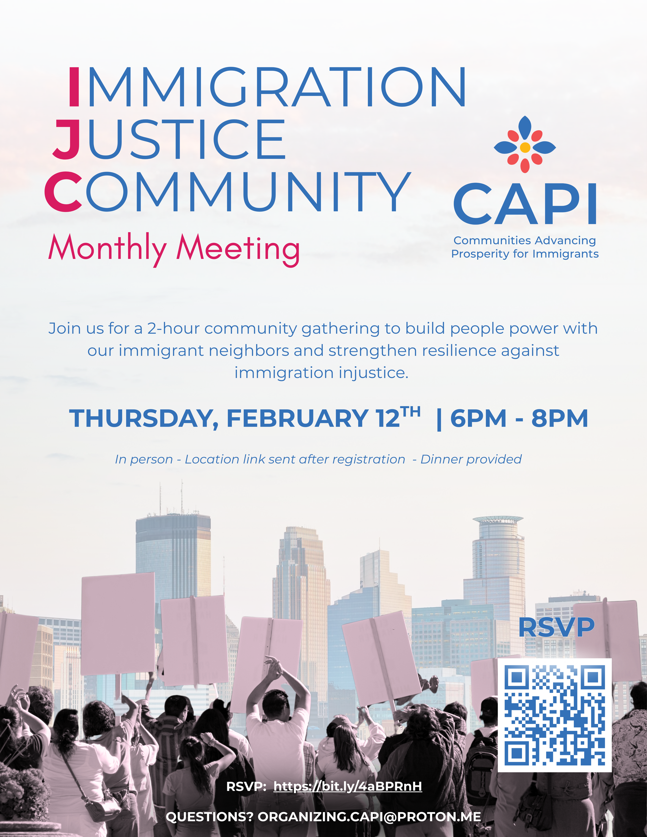 Immigration Justice Community Monthly Meeting