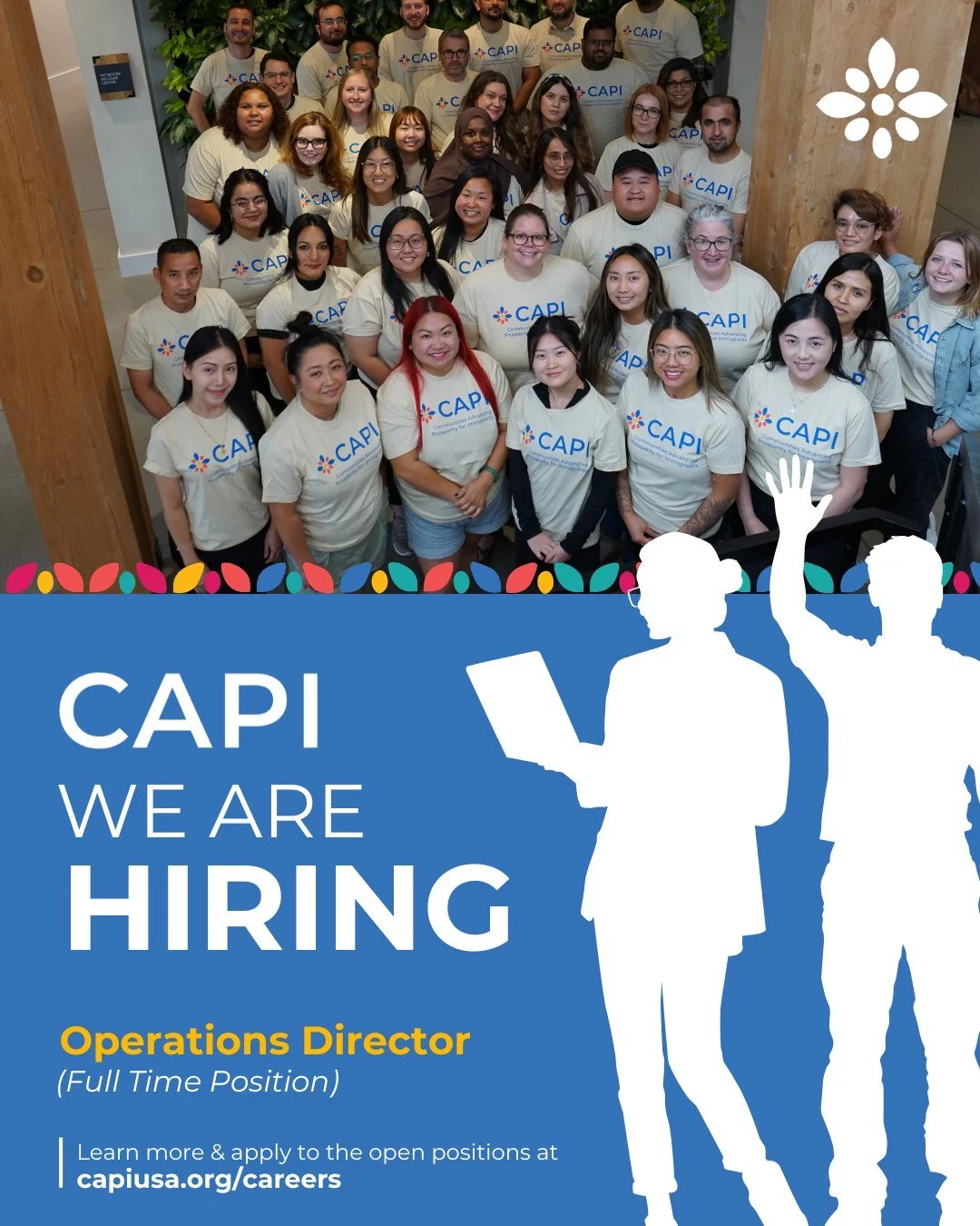 CAPI is #hiring!

CAPI is seeking a strategic and detail-oriented Operations Director to lead and manage our administrative areas of finance and operations. This pivotal role will oversee financial health, strengthen internal systems, and ensure effi