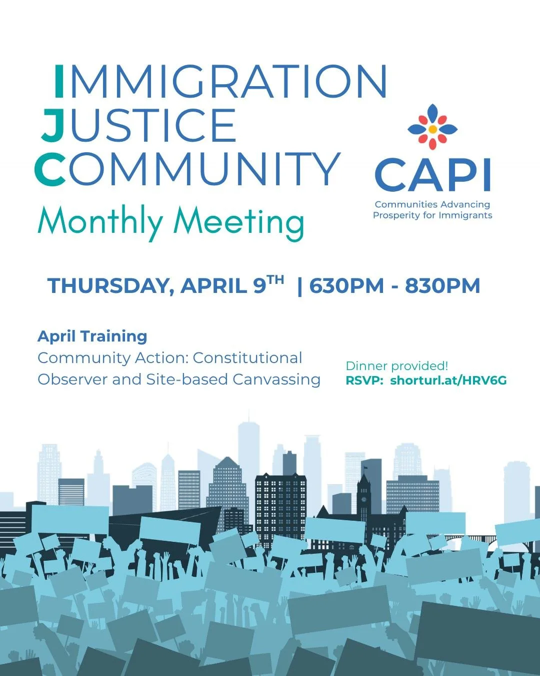 Join us for the next Immigration Justice Community Monthly Meeting!

This April, we&rsquo;re offering a hands-on, dual training to help you take action with confidence. Learn how to serve as a Constitutional Observer and build essential skills in sit