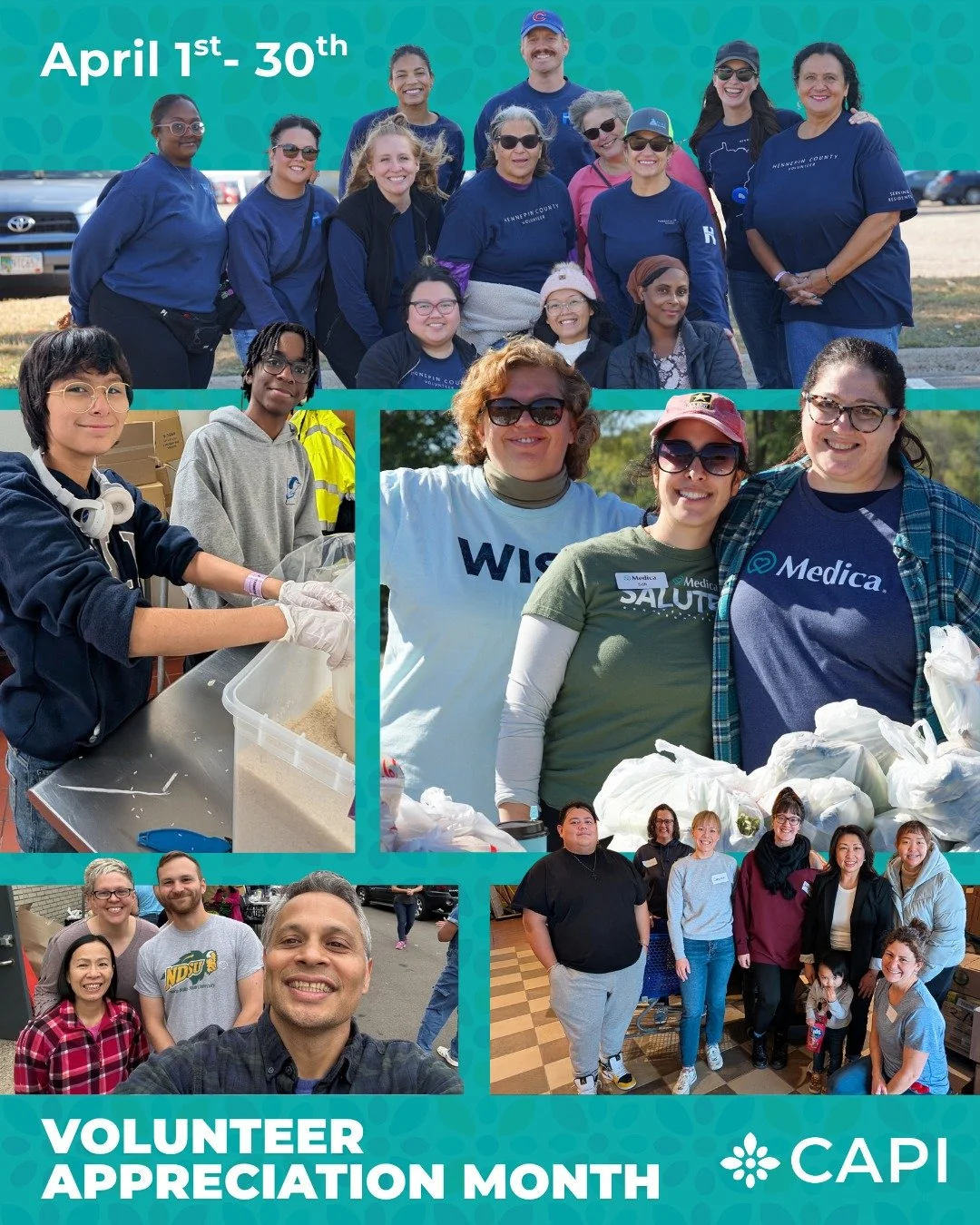 April is Volunteer Appreciation Month, and at CAPI, our gratitude runs deeper than words.

Every single day, our work is powered by people who choose to show up for their community &amp; something bigger than themselves. Our food shelf has always dep