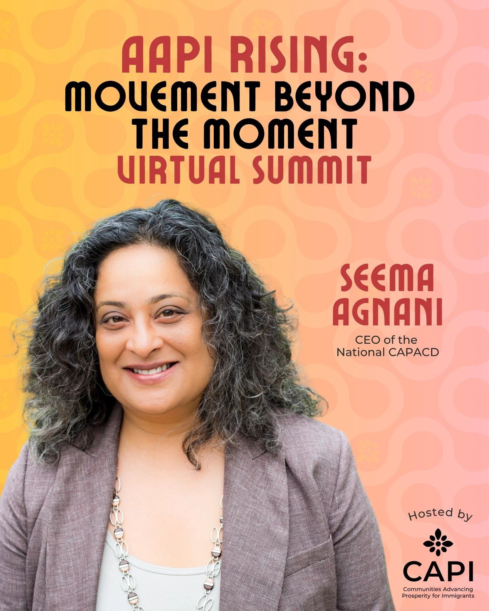 Introducing our first AAPI Rising Summit keynote panelist: Seema Agnani!

Seema is the acting CEO of the @nationalcapacd and has spent decades working in community development and immigrant rights.  She was a founder and Executive Director of Chhaya 