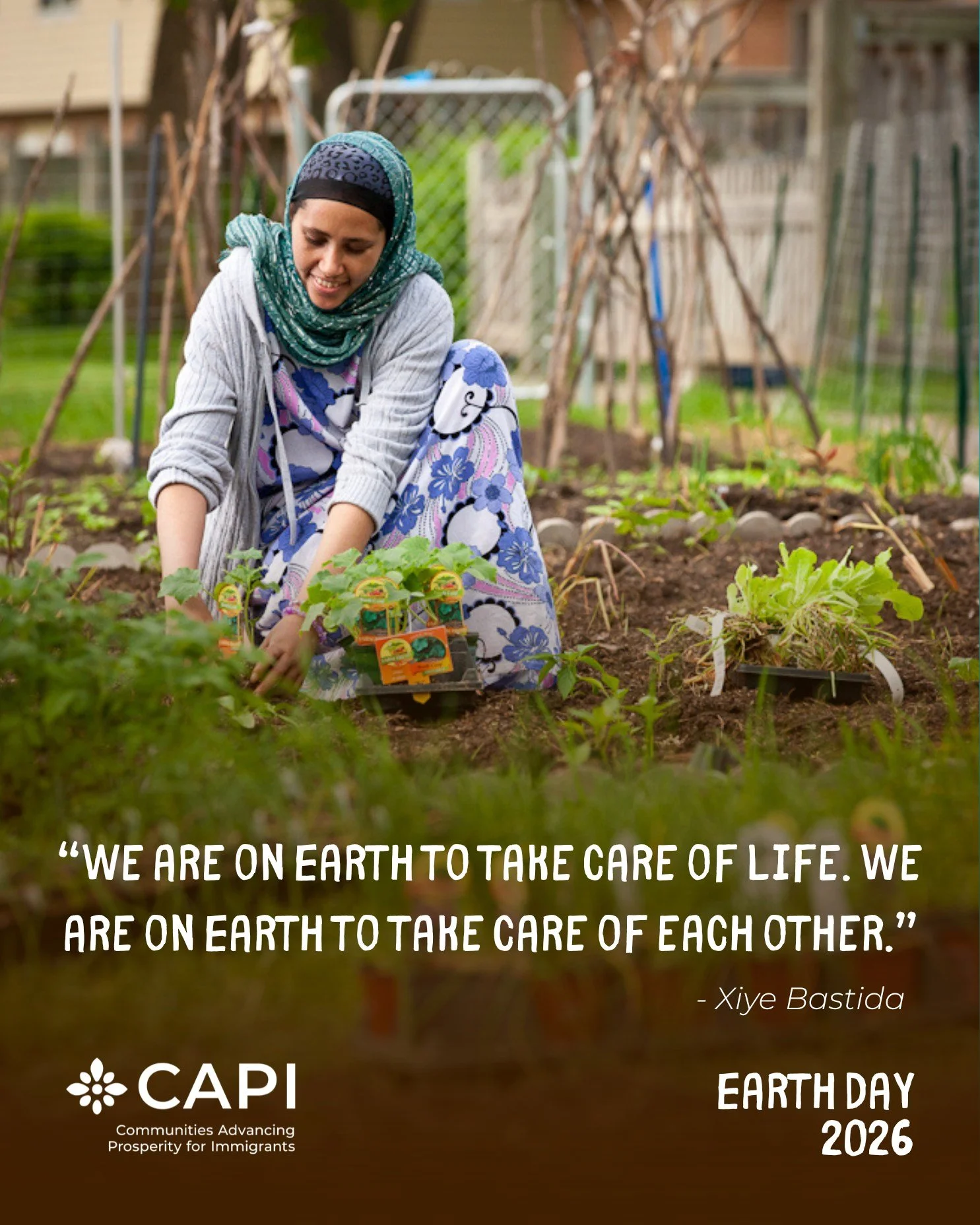 To care for the earth is to care for one another. When our environments are healthy, our communities can truly thrive. We can grow fresh, nourishing food right in our own neighborhoods, access clean water, and breathe fresh air. 

This Earth Day, tak