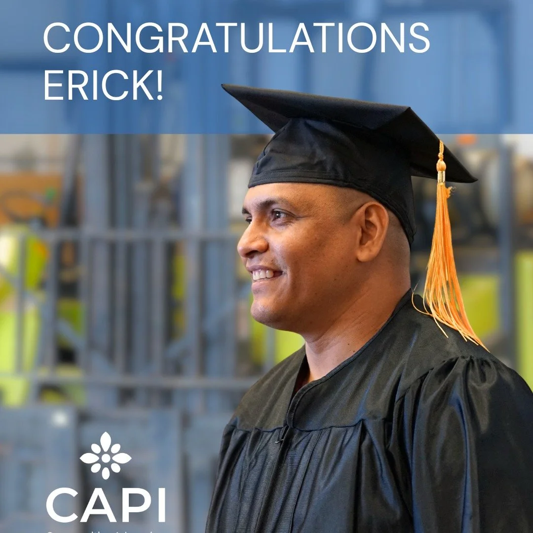 Join us in congratulating Erick, one of our newest Warehouse Cohort graduates!

Through 45 hours of hands-on training, Erick built new skills, strengthened his confidence, and earned both his Warehouse and Forklift certifications through Century Coll