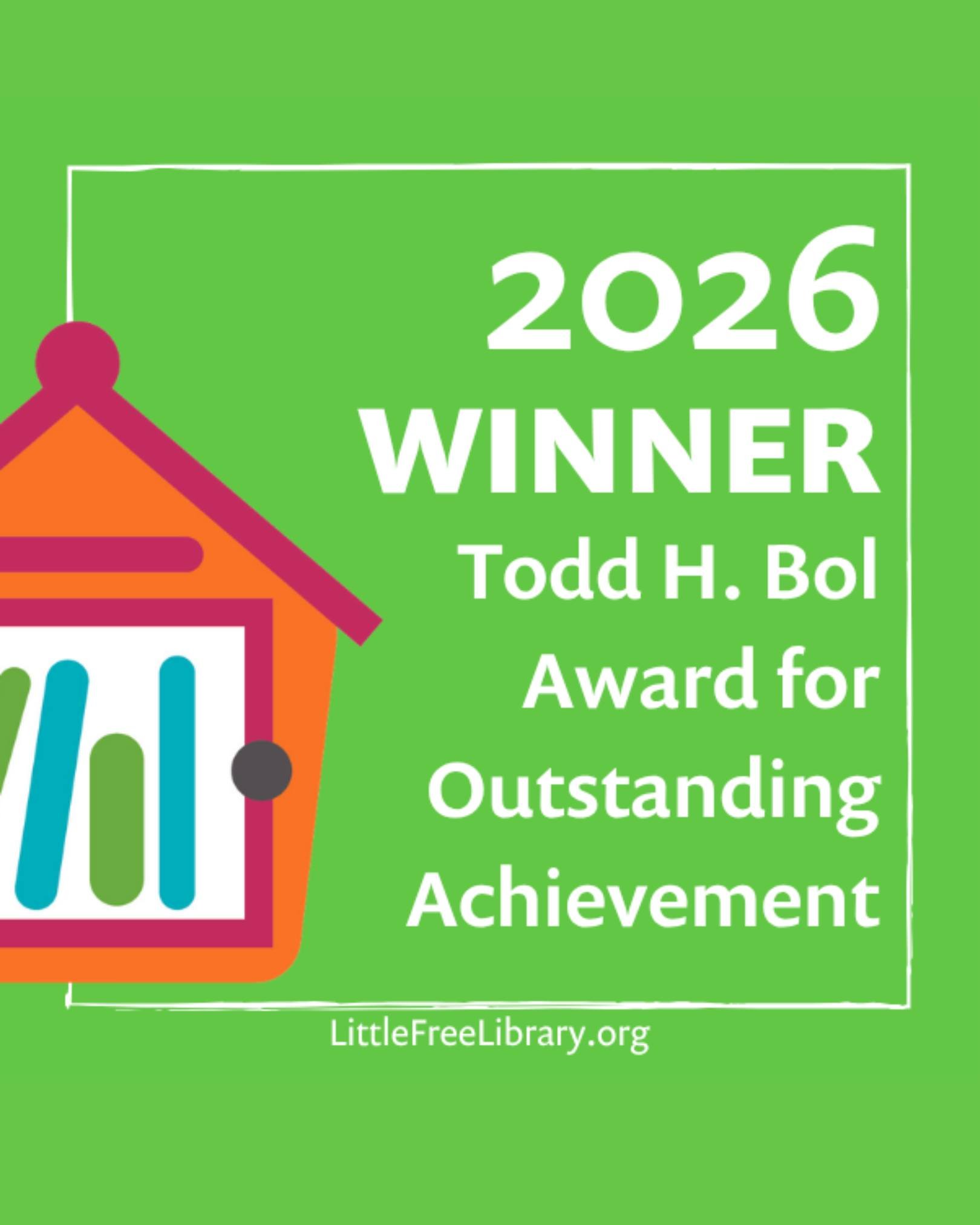 CAPI is honored to announce that we have been selected by @littlefreelibrary  as a 2026 Todd H. Bol Award recipient for Outstanding Achievement!

This award recognizes extraordinary individuals and organizations that embody Little Free Library&rsquo;