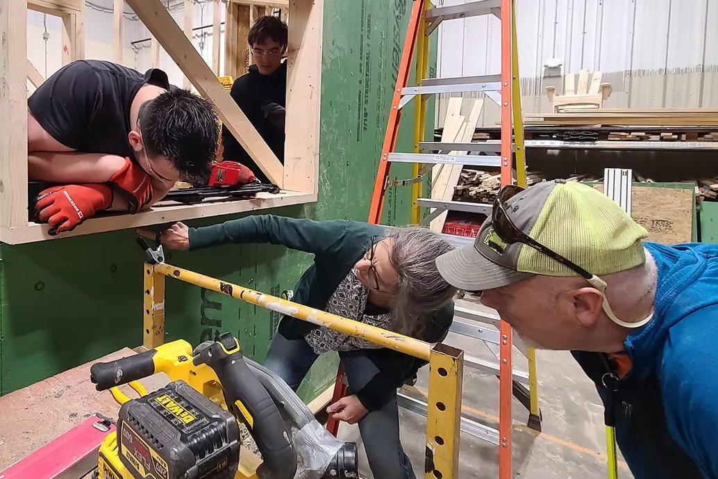 Student Built High Performance Sheds are Underway