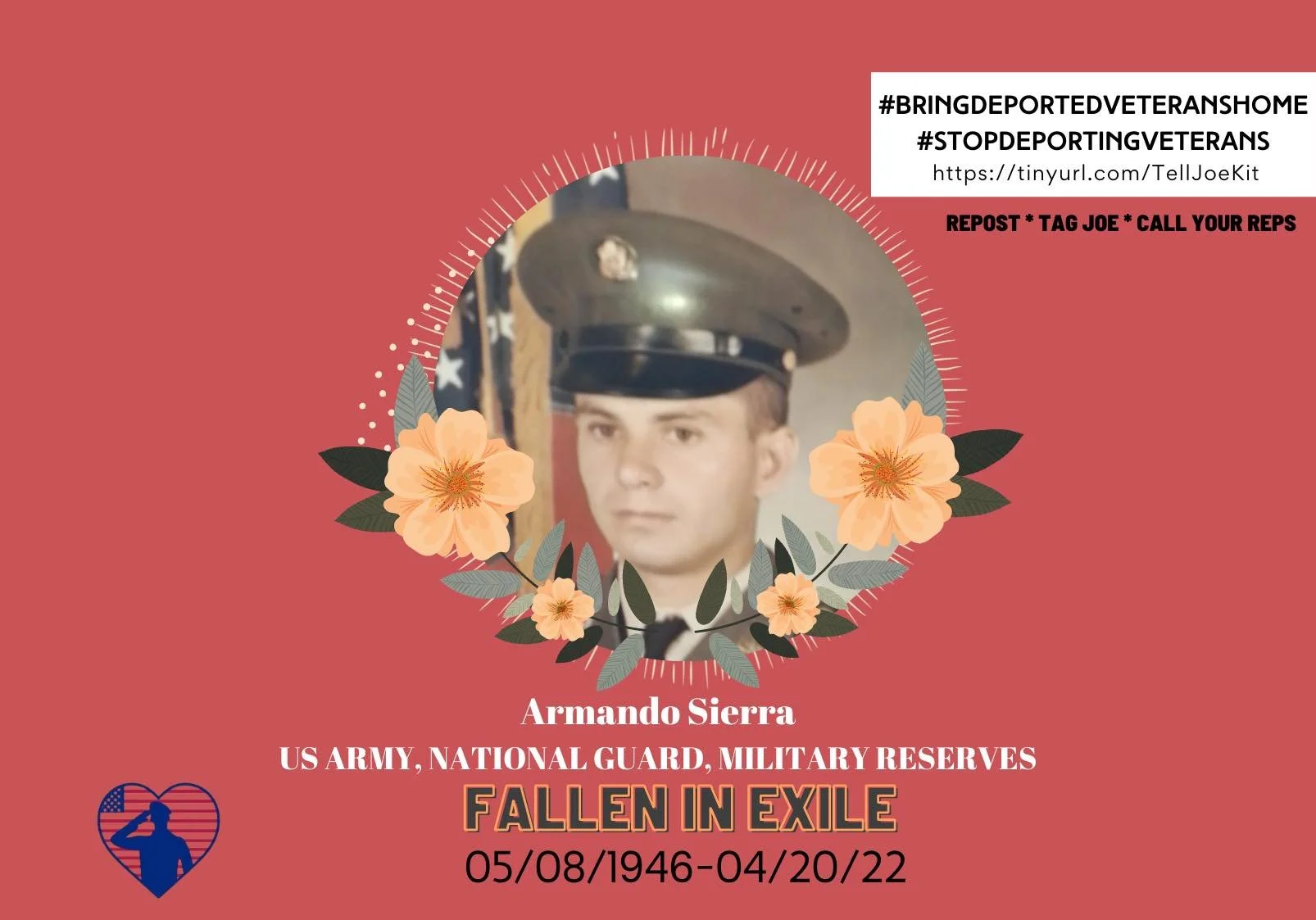Armando Sierra, U.S. Army