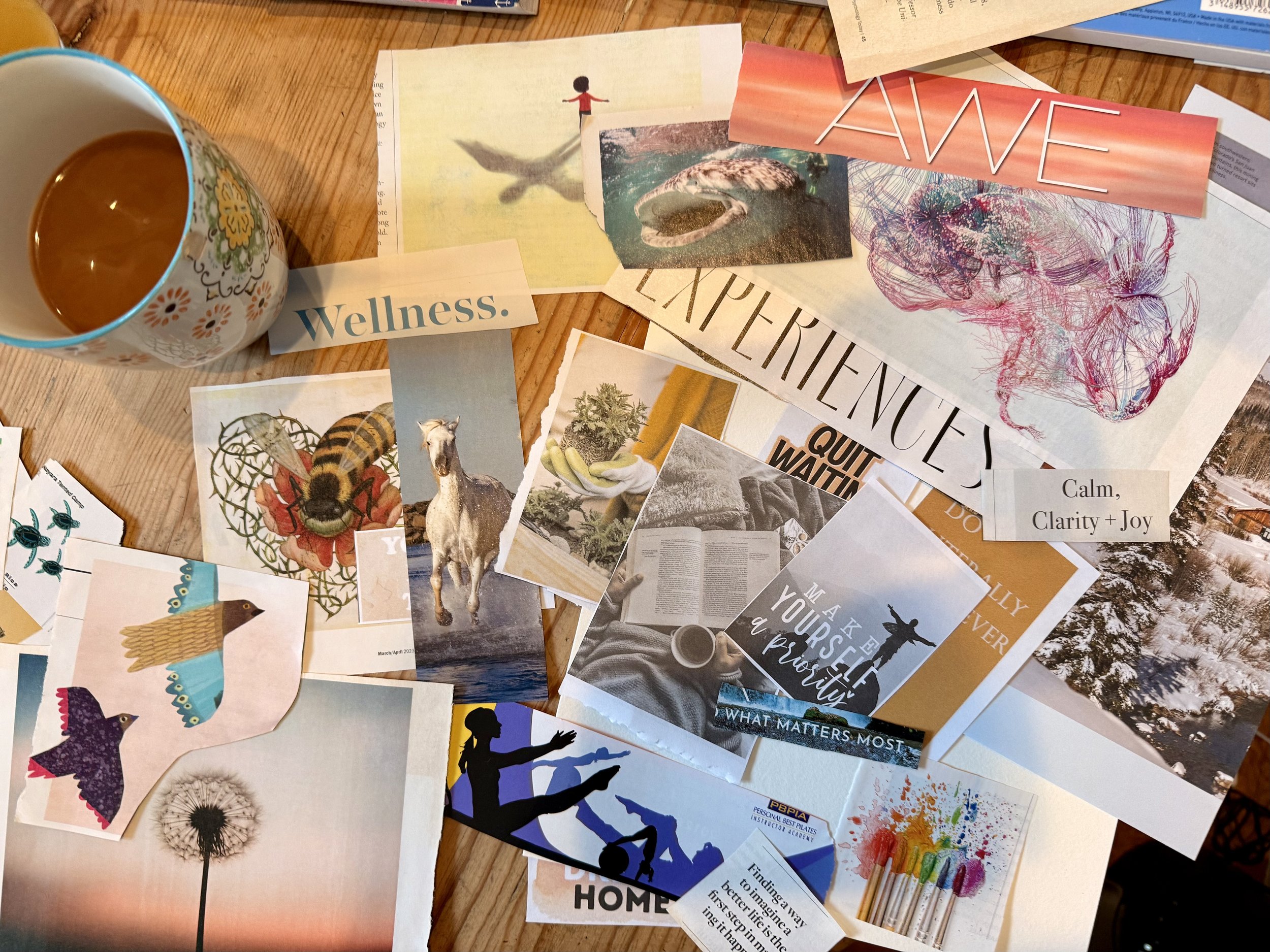 Photo of a vision board