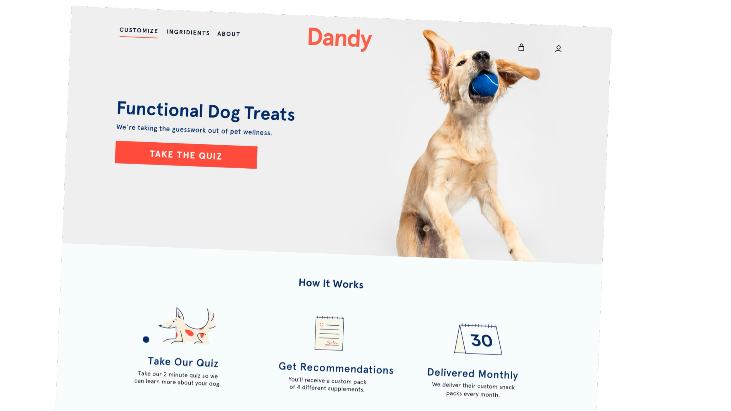 Pet Food Startup Landing