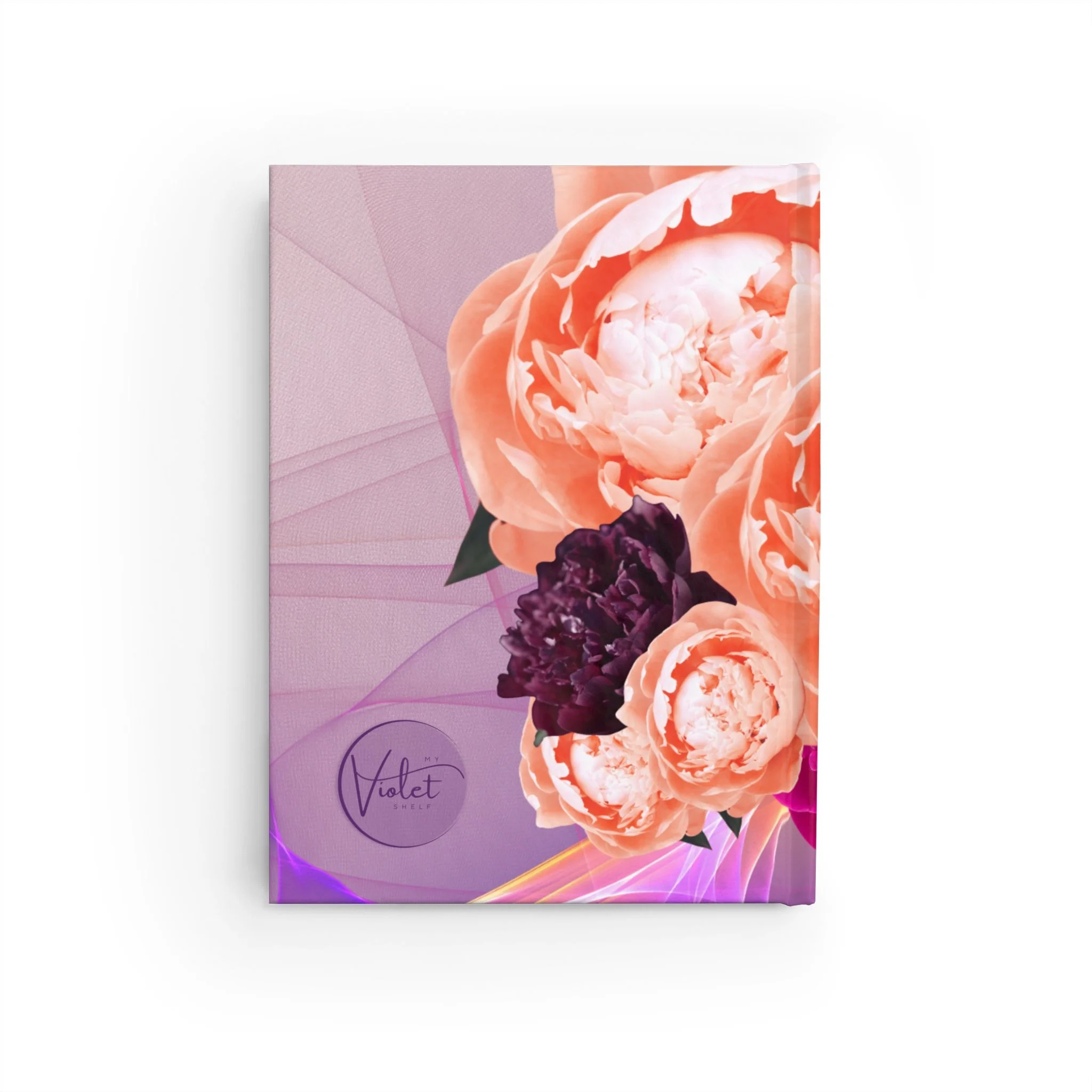 Floral Peony Journal — Lined Notebook