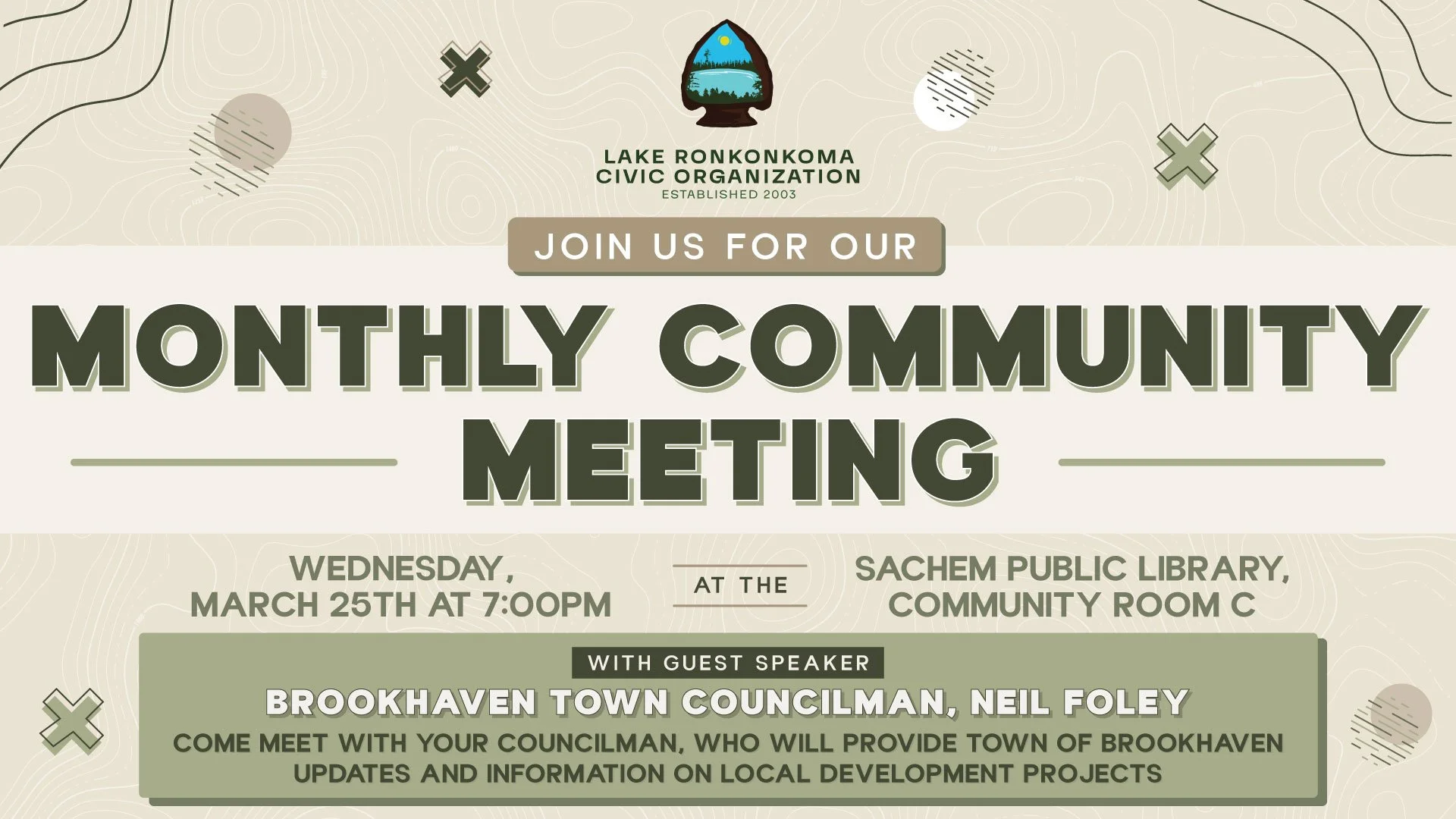 Monthly Community Meeting