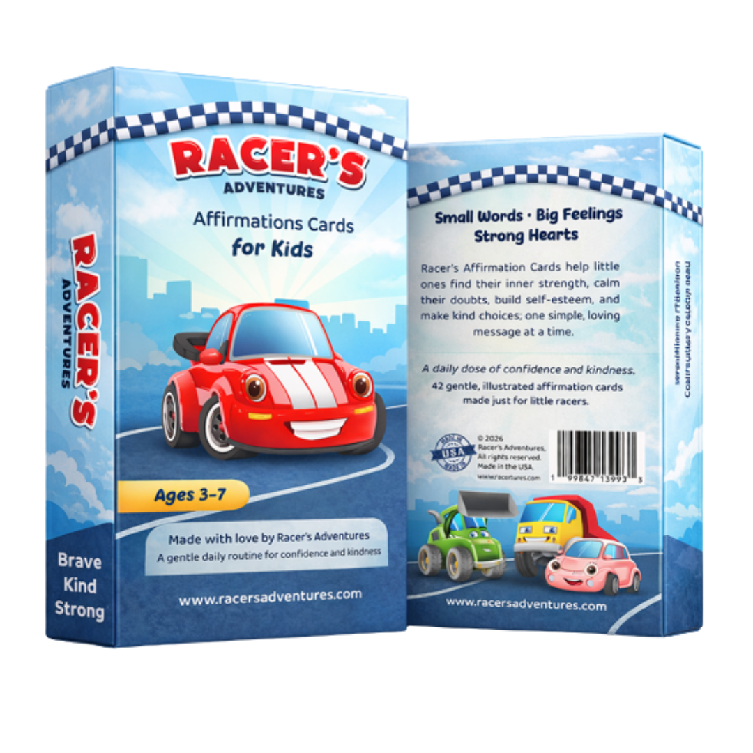 Racer’s Adventures Affirmation Cards for Kids (Ages 3–7) (Pre-Order)