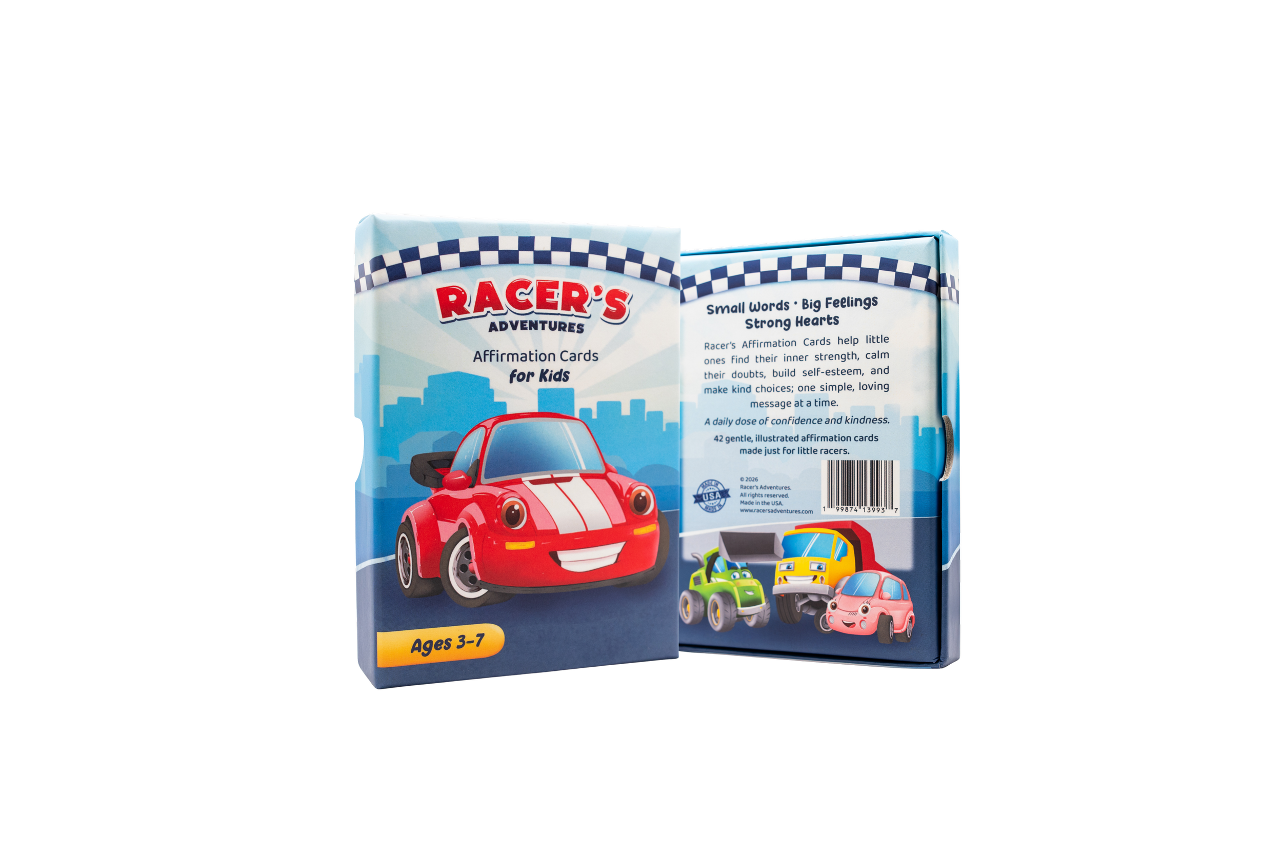 Racer’s Adventures Affirmation Cards for Kids (Ages 3–7) (Pre-Order)