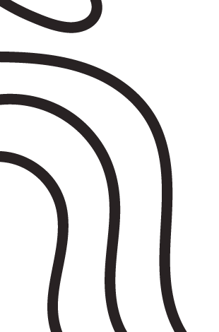 Abstract black background with gray wavy lines.