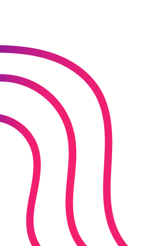 Pink and purple curved lines on a black background.
