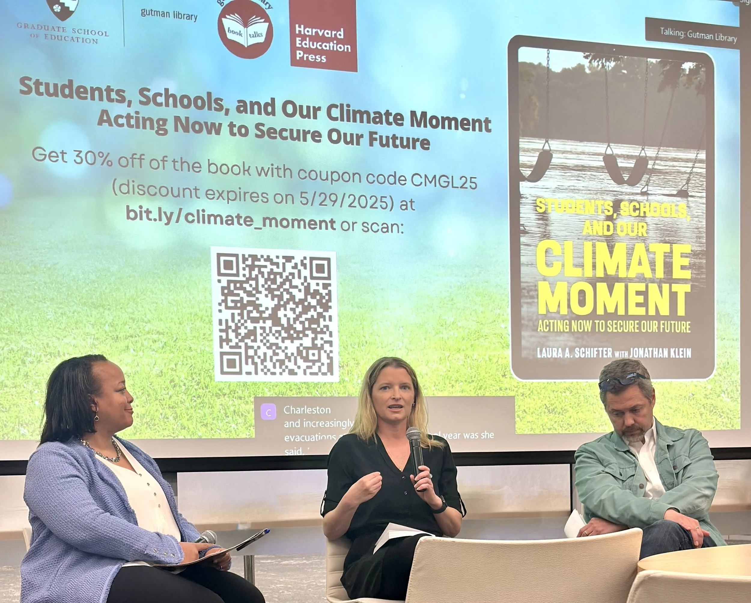 Three speakers on a panel