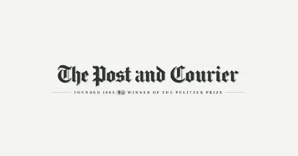 The logo of The Post and Courier newspaper on a white background.