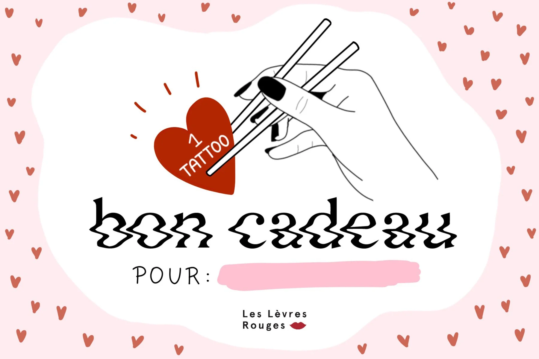 Carte Cadeau Les Lèvres Rouges