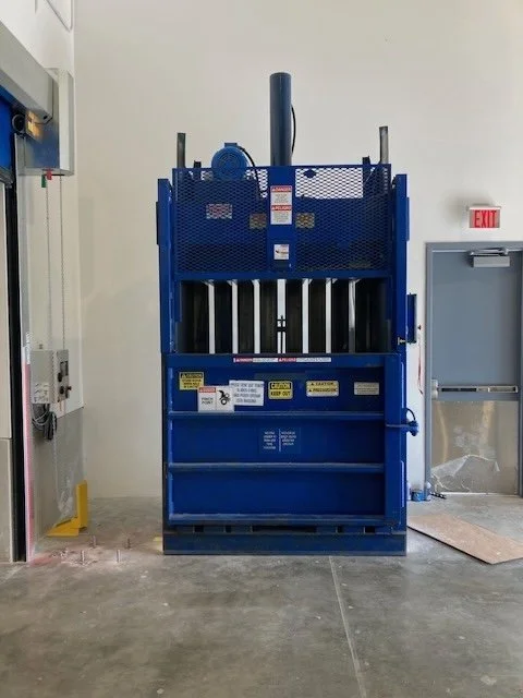 Cardboard baler for solid waste recycling in houston and texas