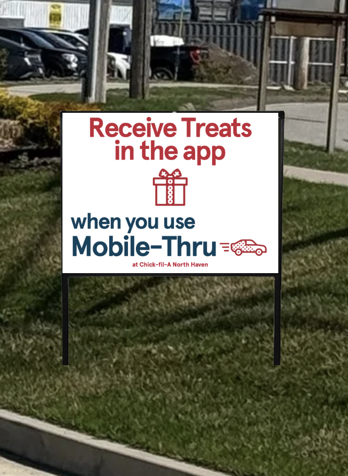 Treats sign