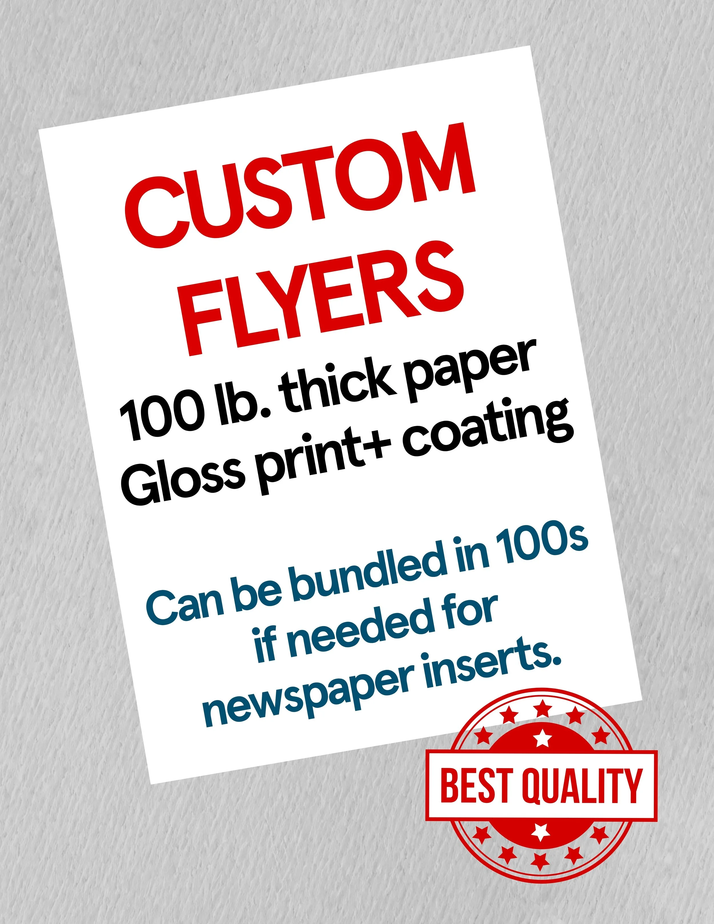 Custom Flyers  8.5x11"