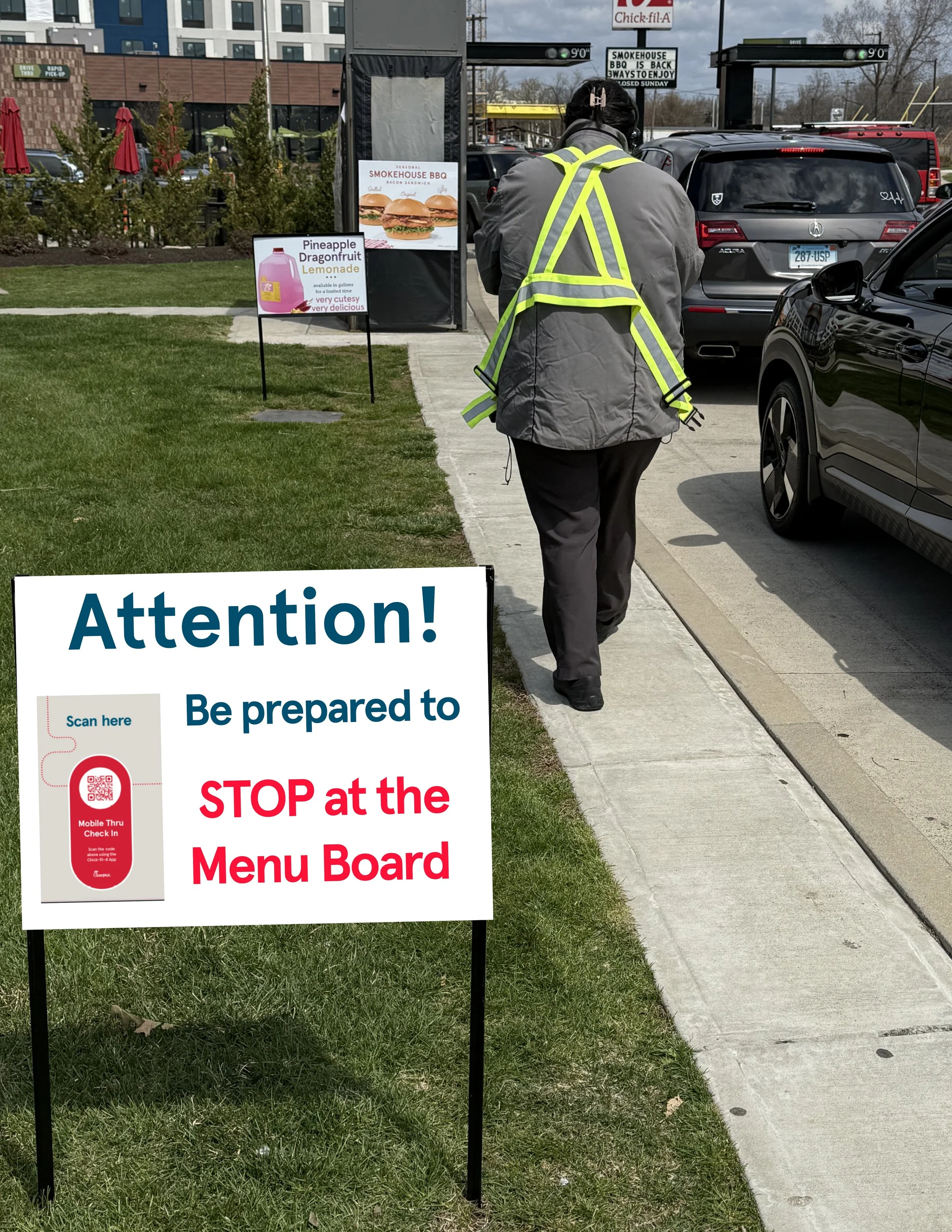 Attention! Stop at Menu Board