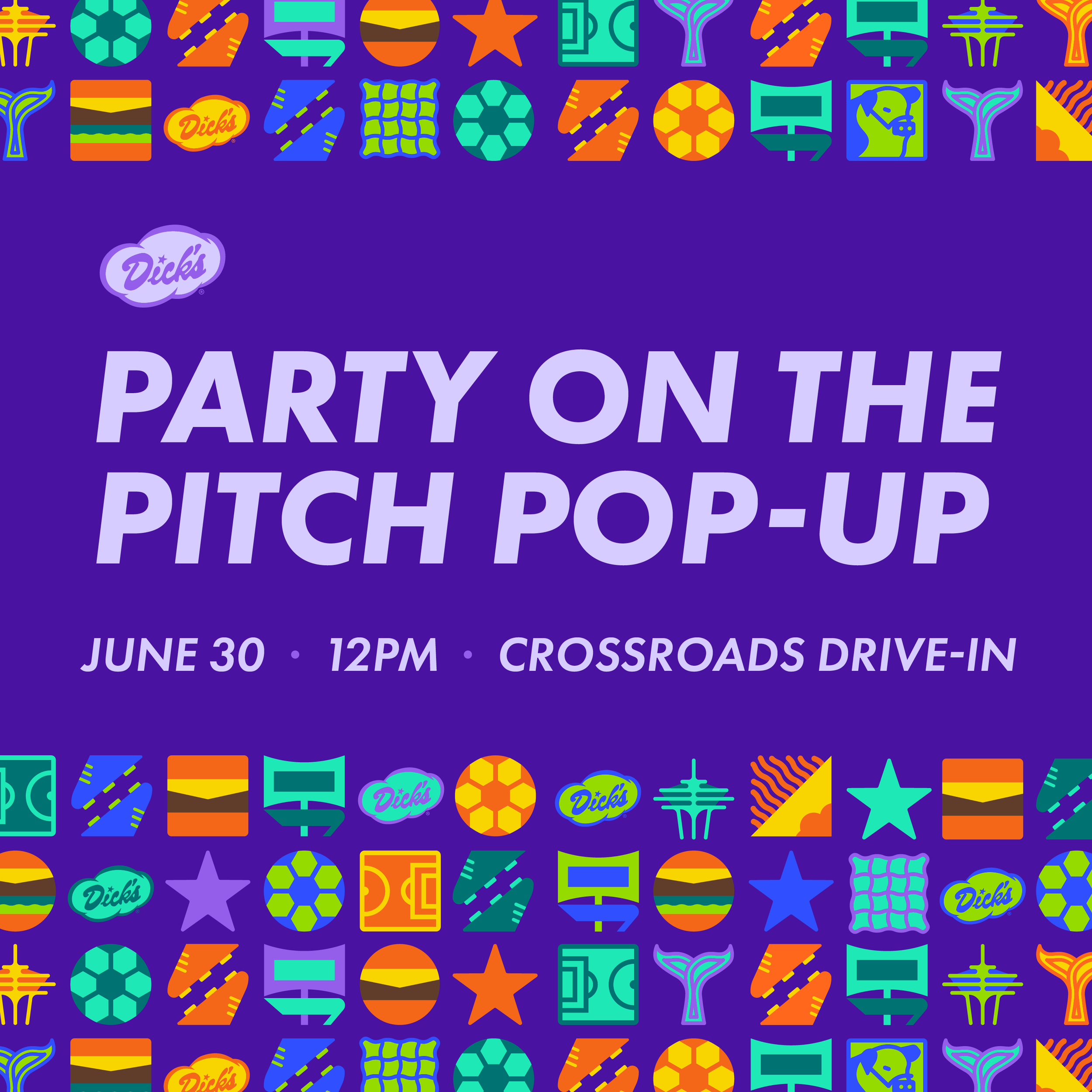 Party on the Pitch Pop-Up: Crossroads Drive-In