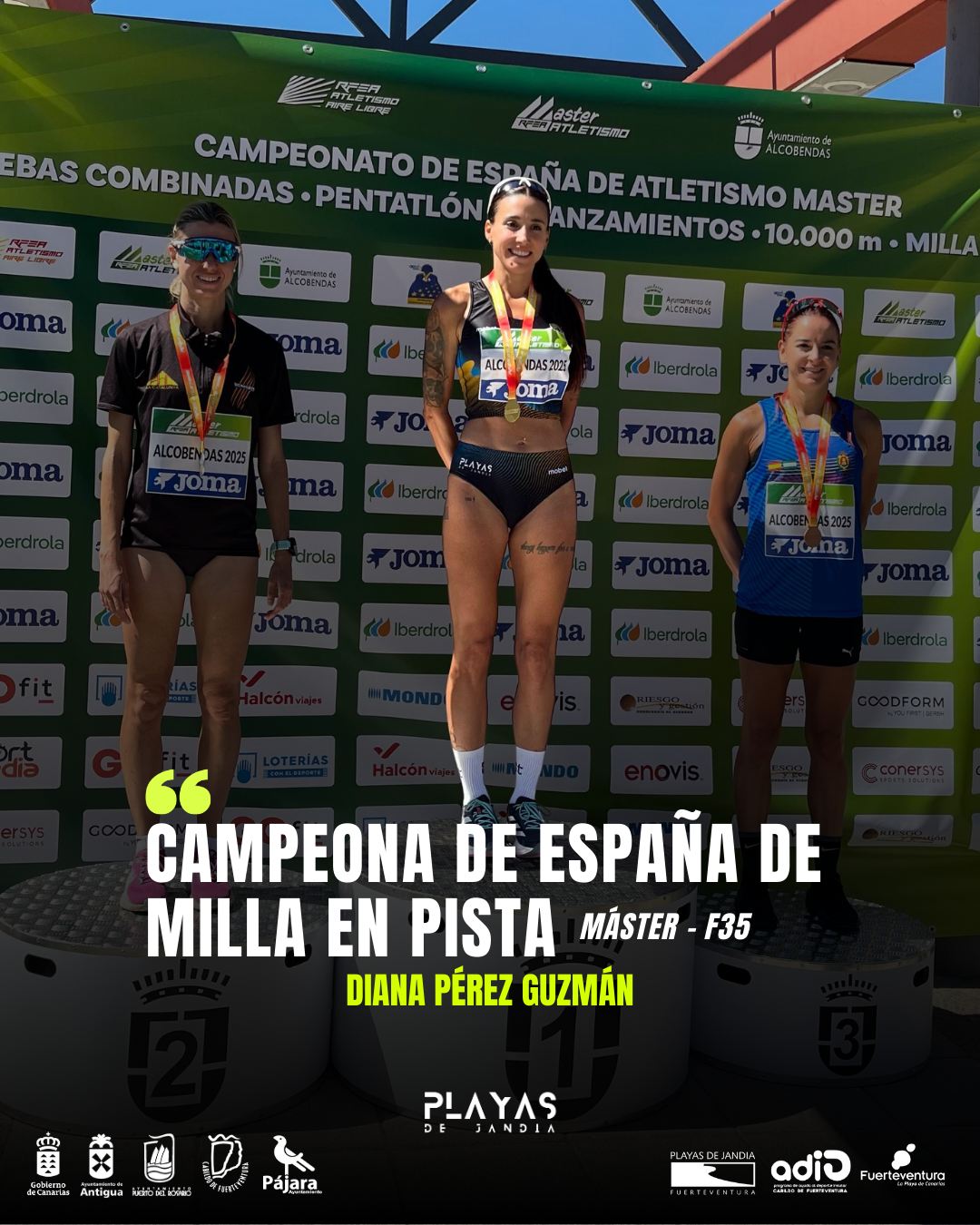 Diana Pérez, campeona de España de Milla y nuevo récord de Canarias