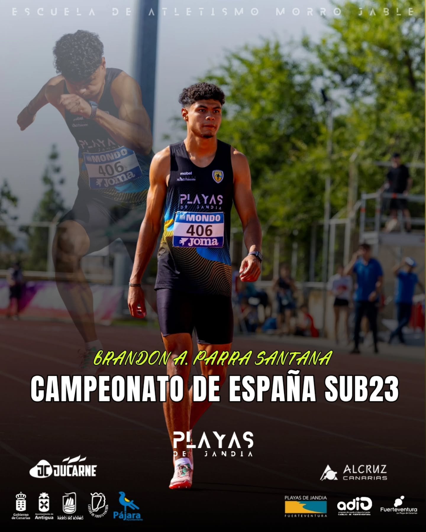 🔥VOLAREMOS⚡️⚡️

Brandon tambi&eacute;n estuvo presente el pasado fin de semana en el Campeonato de Espa&ntilde;a sub23 que se celebr&oacute; en C&aacute;ceres.

Nuestro velocista vivi&oacute; la cara amarga de la competici&oacute;n al  recaer de las