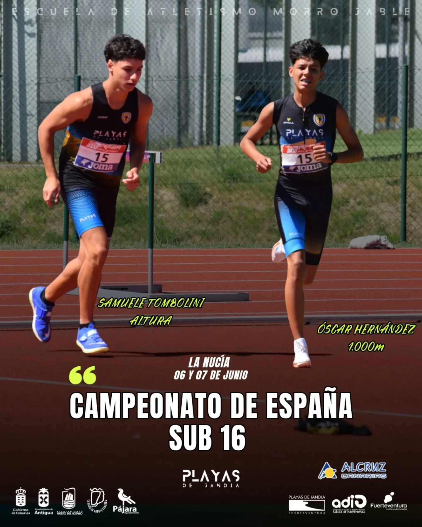 🔥 El futuro se juega en La Nuc&iacute;a🏆🇪🇸

Este fin de semana se disputa el Campeonato de Espa&ntilde;a sub16 en La Nuc&iacute;a. Hasta all&iacute; se han desplazado dos de nuestras atletas que, por m&eacute;ritos propios, han logrado colarse en
